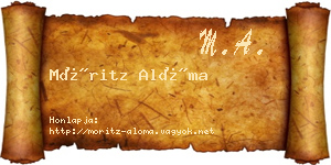 Móritz Alóma névjegykártya